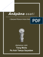 Ānāpāna·Ssati ( Sadar Penuh Pada Napas )