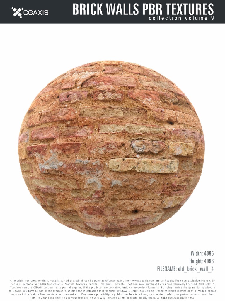 Brick Wall PBR Textures Collection | PDF