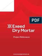 Exeed Premium Dry Mortar Project References
