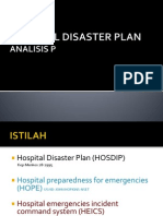HOSPITAL DISASTER PLAN-analisis permasalahan