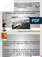 Tecnología de Elaboración de Productos Con Alta Concentración de Azúcar Jaleas, Mermeladas y Frutas Confitadas.