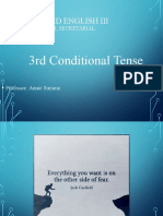 Advanced English Iii: 3rd Conditional Tense