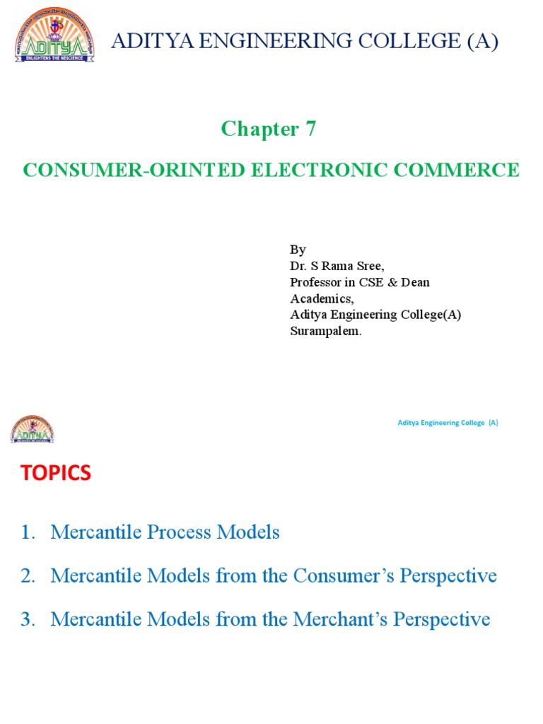 Consumer-Oriented Mercantile Models | PDF | E Commerce | Financial ...