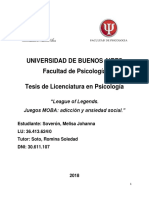 Universidad de Buenos Aires Facultad de Psicología Tesis de Licenciatura en Psicología