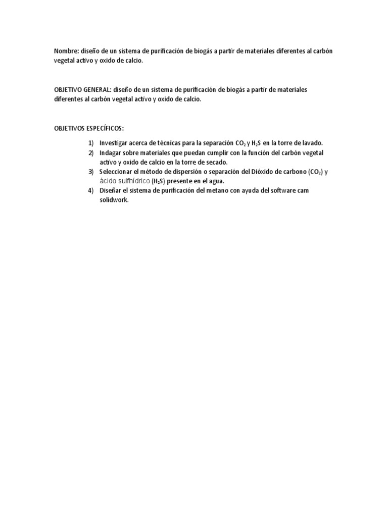 Biogas | PDF | Ciencia y matemáticas