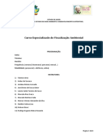 Curso Especializado Fiscalização Ambiental Goiás