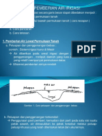 Cara Pemberian Air Irigasi