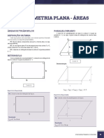 Geometria Plana - Fórmulas para Cálculo de Áreas de Figuras