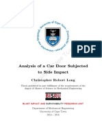 University of Cape Town: Analysis of A Car Door Subjected To Side Impact