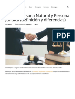 Qué Es Persona Natural y Persona Jurídica (Definición y Diferencias) - CreceNegocios