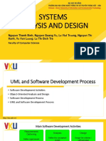 SAD - Ch3 - UML and Software Development Process