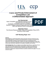 Differentiated Private and Public Enforcement