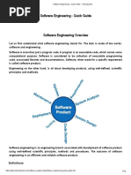 Software Engineering Quick Guide Tutorialspoint