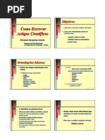 como escrever artigos cientificos