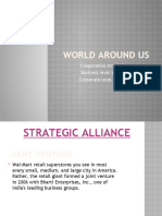 World Around Us: Cooperative Strategies Business Level Strategy Corporate Level Strategy