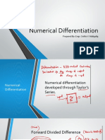 Numerical Differentiation