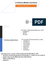 El Ciclo de Políticas (Modelo Heurístico)