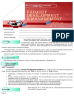 Project Development & Management: WEEK: 10