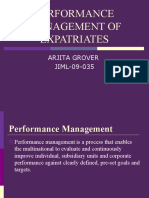 Performance Management of Expatriates