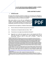 Incidencia de La Ley 1607 en Las Reorganizaciones - Daniel Martínez Fajardo