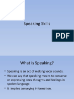 Speaking Skills - Scms