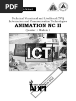 Animation NC Ii: Technical Vocational and Livelihood (TVL) Information and Communication Technologies