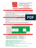 BIBLIOTECA DE ALEJANDRÍA. PROGRAMA de STUDY EMPOWERMENT 2019-2020