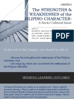 The Strengths & Weaknesses of The Filipino Character:: A Socio-Cultural Issue