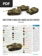 How To Paint A Hard-Edge Camouflage On A Panther: Victrix Games