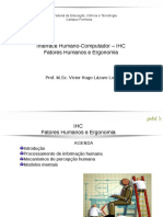 Interface Humano-Computador IHC Fatores Humanos e Ergonomia