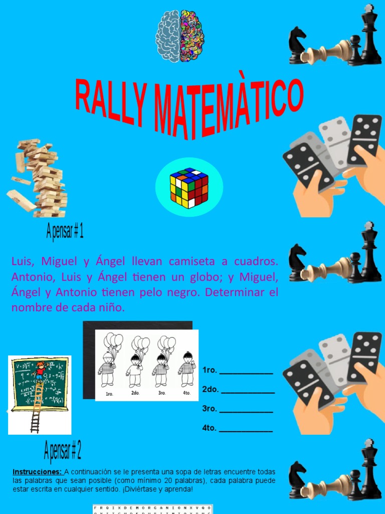 Rally Matemático para Primaria | PDF
