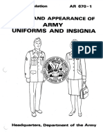 Uniforms and Insignia: Wear and Appearance of