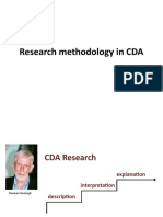Research Methodology in CDA