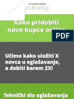 Seminar Kako Pridobiti Nove Kupce Online - PDF Prezentacija