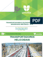 Transportadores helicoidais: características e dimensionamento