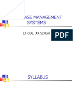 Database Management Systems: LT Col Ak Singh