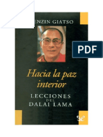 Dalai Lama - Hacia La Paz Interior Lecciones Del Dalai Lama