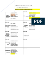 Prácticas Horarios X Grupos