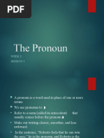 Week 2 - S1 - Pronouns