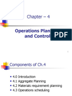 Chapter - 4: Operations Planning and Control