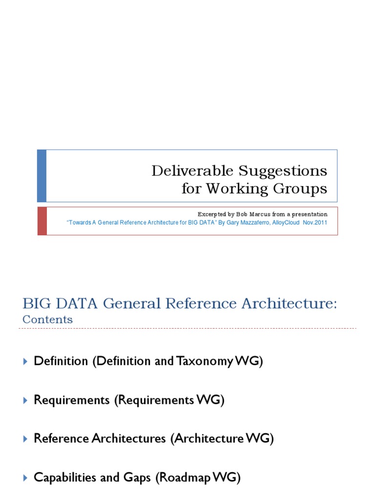 NIST - Towards A Reference Architecture For BIG DATA | PDF | Big Data ...