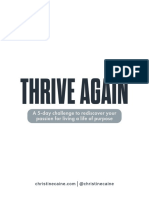 Thrive Again: A 5-Day Challenge To Rediscover Your Passion For Living A Life of Purpose