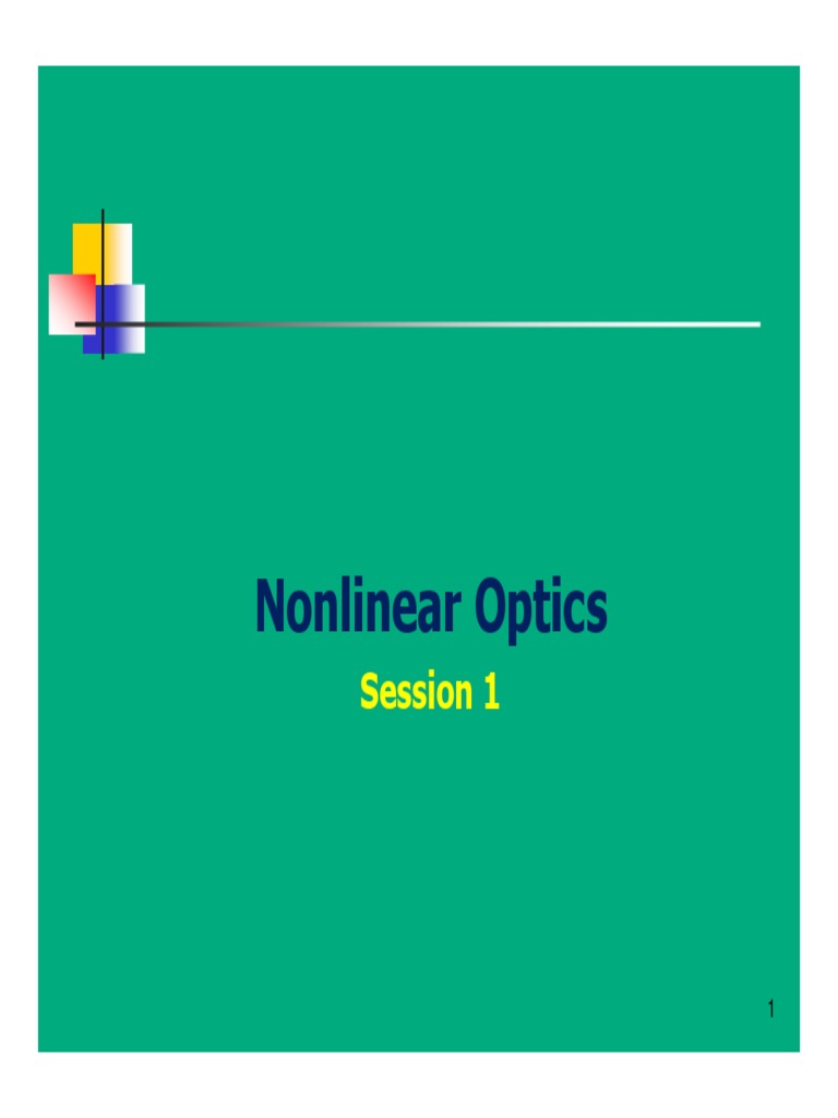 Optics Optics Session 1 PDF Optics