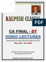 CA Final Direct Tax 2021 (Download From CA-lectures - Online)