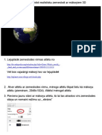Kā ar gimp izveidot realistisku zemeslodi ar mākoņiem 3D