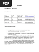 Abstract For Robotic Arm