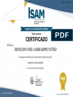 Certificado Proyecto de Inversion