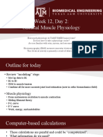 Week 12, Day 2: Skeletal Muscle Physiology