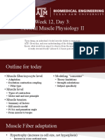 Week 12, Day 3: Skeletal Muscle Physiology II