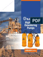 High Head Dewatering Pumps: KHD/KHH Series